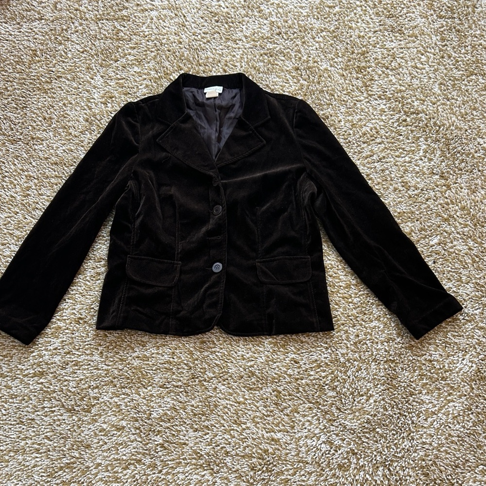 Fashion Bug Brown Velvet Women's Blazer